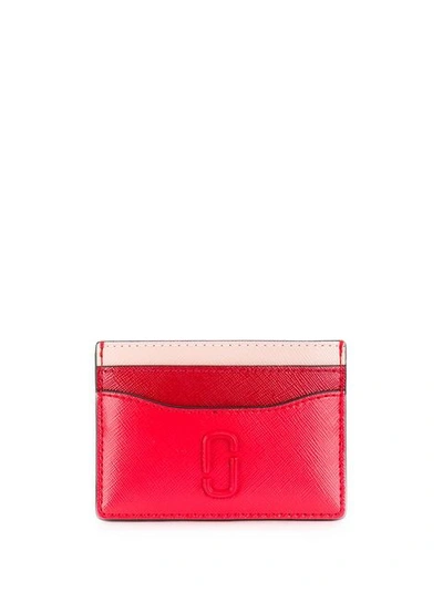 Marc Jacobs Colour Block Cardholder In Red