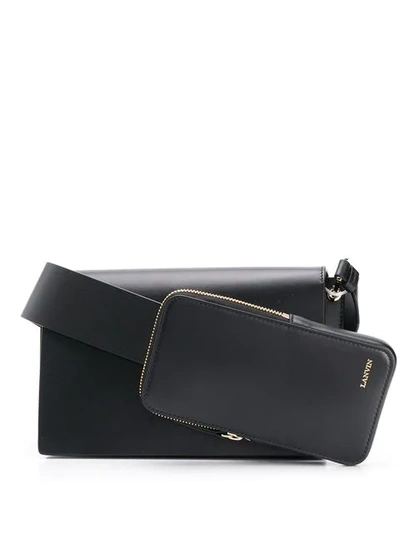 Lanvin Pocket Shoulder Bag In Black