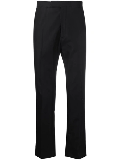 Raf Simons Zip-detail Tailored Trousers In Black