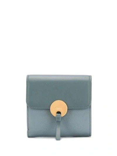 Chloé Small Indy Wallet In Blue