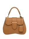 Prada Sidonie Large Saffiano Bag In Brown