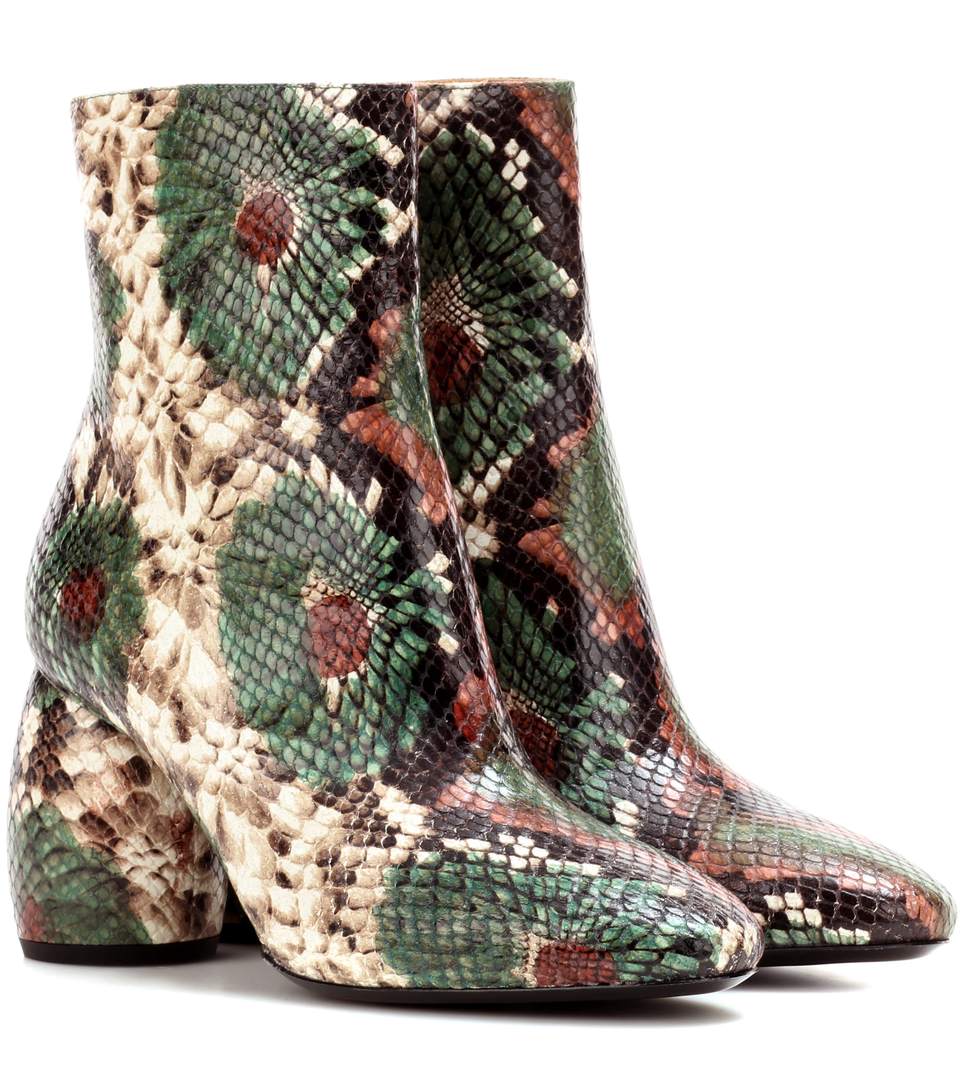 dries van noten snakeskin boots