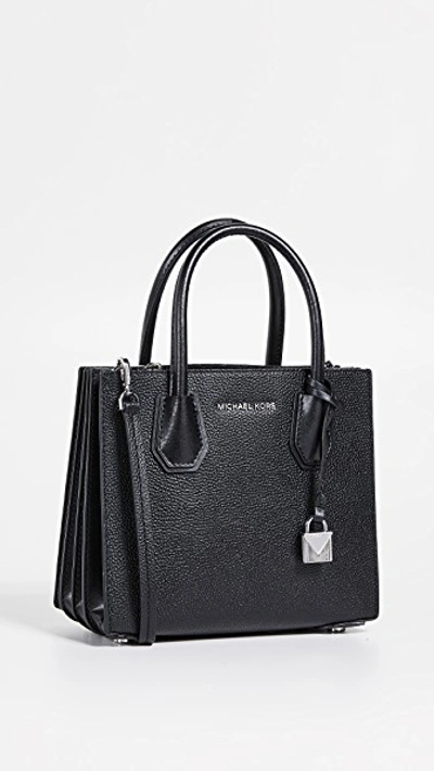 Michael Michael Kors Mercer Medium Messenger Bag In Black