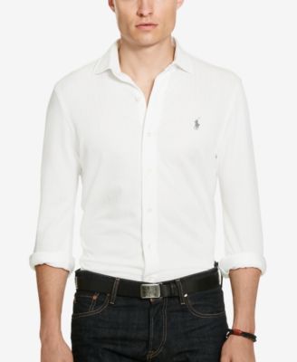 ralph lauren knitted polo shirt