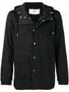 Ami Alexandre Mattiussi Patch Pockets Parka In Black