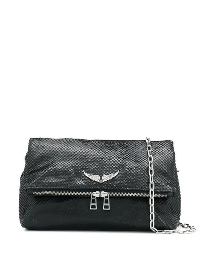 Zadig & Voltaire Rocky Keith Shoulder Bag In Black