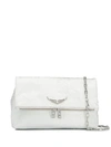 Zadig & Voltaire Rocky Keith Shoulder Bag In White