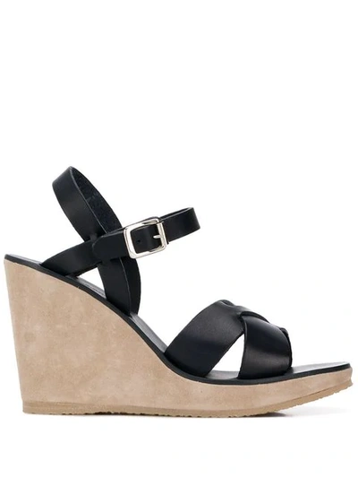 Apc Juliette Wedge Sandals In Blue