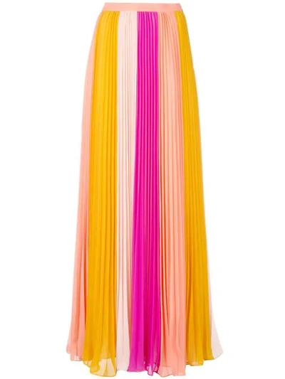 Amur Long Pleated Skirt In Multicolour