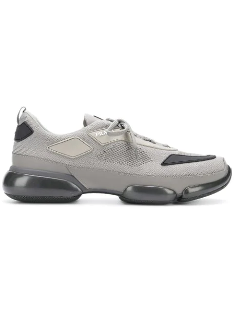 white and grey prada sneakers