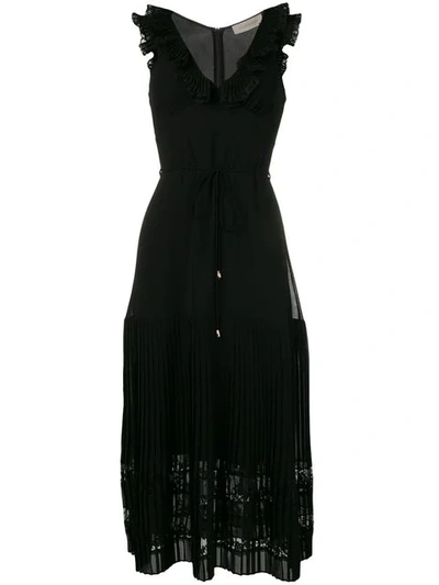 Zimmermann Flutter Lace Dress In Black