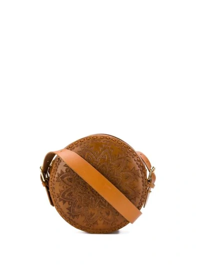 Antik Batik Kalai圆形单肩包 - 棕色 In Brown