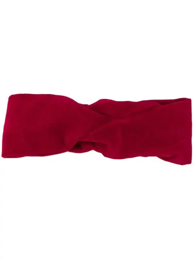 Ca&lou Knot Detail Headband In Red