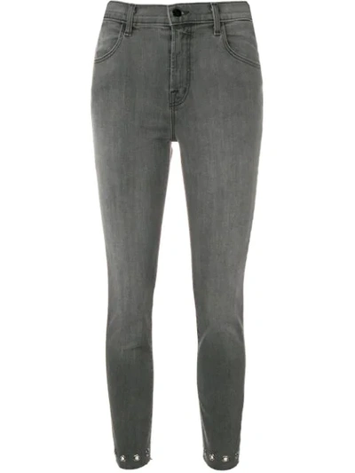 J Brand Alana Cropped Jeans In Grey