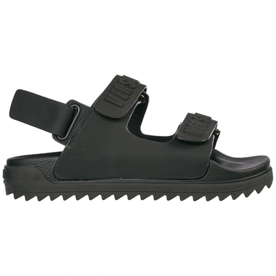 Versus Men's Sandals   Logo In Black