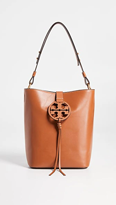 Tory Burch Miller Leather Hobo In Aged Camello ModeSens