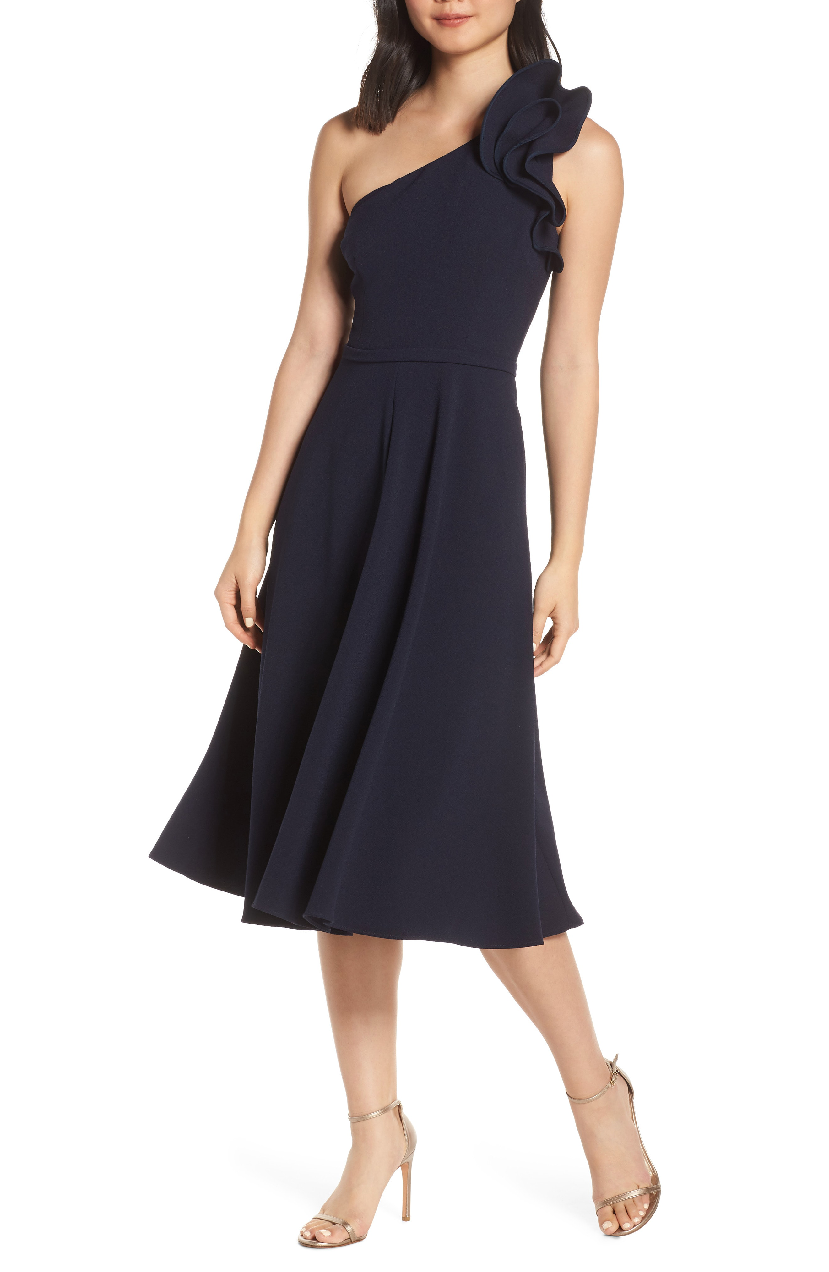 eliza j ruffle dress