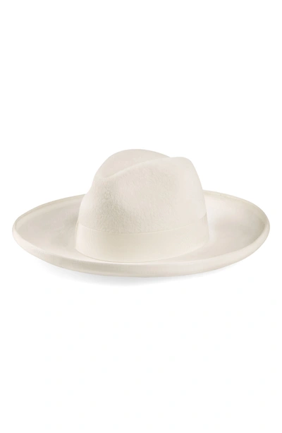 Gucci Stanley Fur Felt Hat In White/ Ivory