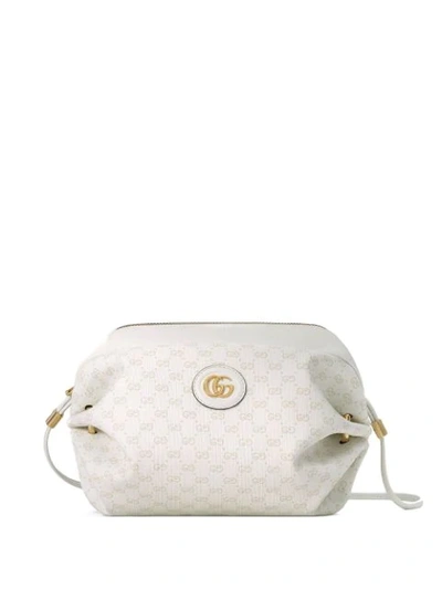 Gucci New Candy Gg Supreme Canvas Mini Crossbody Bag In White Mini Gg Supreme