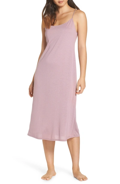 Natori Shangri La Nightgown In Heather Berry Blush