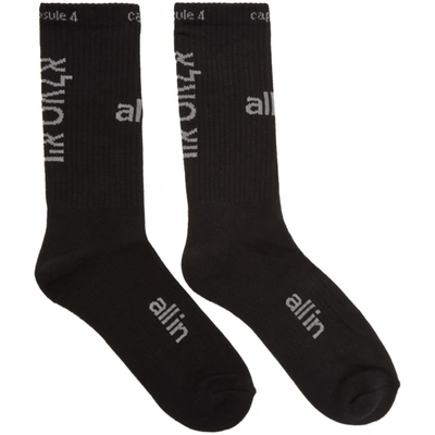 All In Black And Grey Capsule 4 Socks In Black/grey