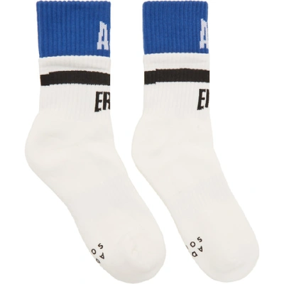 Ader Error White Double Logo Socks