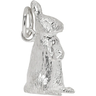 Bunney Silver Standing Rabbit Necklace Charm