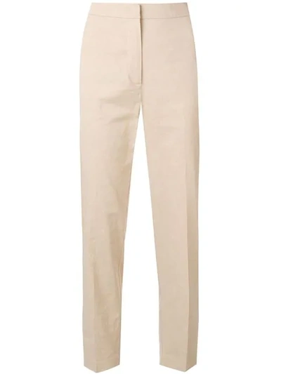 Pinko Simple Trousers In Neutrals