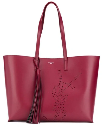 Saint Laurent Top Handles Tote Bag In Red