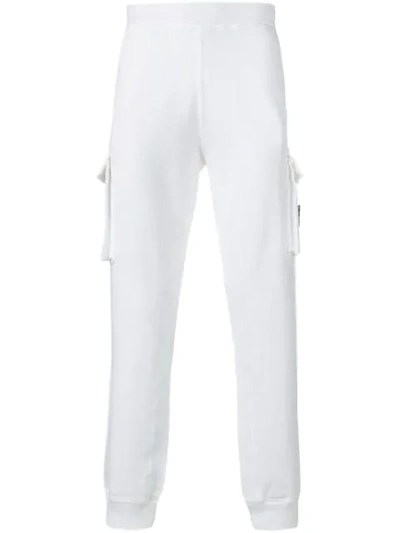 Stone Island Side Pocket Track Trousers In White