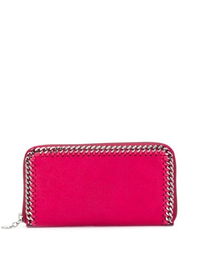 Stella Mccartney Falabella Continental Wallet In Pink