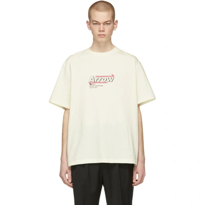 ADER ERROR ADER ERROR OFF-WHITE ARROW GRAPHIC T-SHIRT 