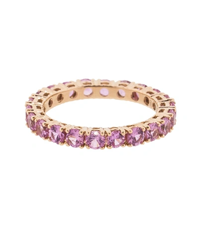 Dana Rebecca Designs Pink Sapphire Eternity Ring In Rosegold