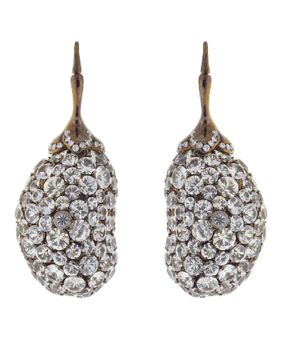 Arunashi Eggplant Earrings In Blkgold