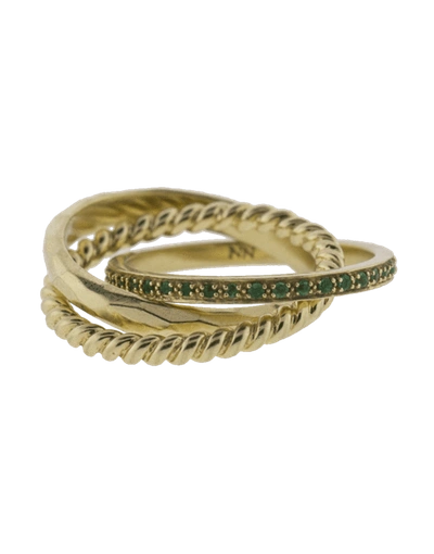 Gemfields X Muse Rolling Ring In Ylwgold