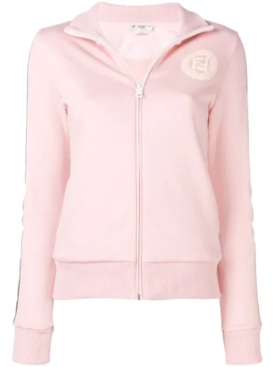 Fendi Cotton Jersey Sweatshirt In Pink