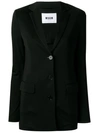 Msgm Smart Blazer In Black