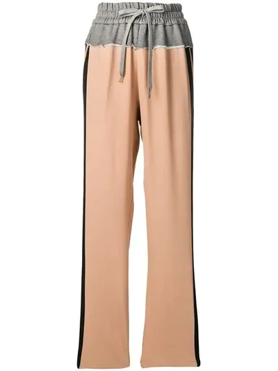 N°21 Contrast Panel Track Pants In Neutrals