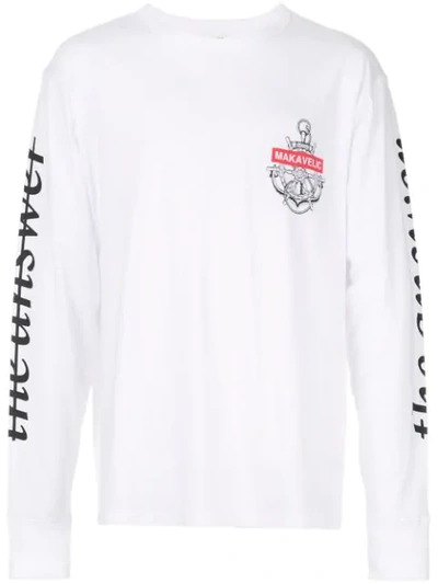 Makavelic Voyage Long Sleeve T-shirt In White