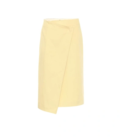 Joseph Denny Uniform Cotton Skirt In Yellow