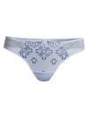 Chantelle Champs Elysses Lace Thong In Serenity Blue