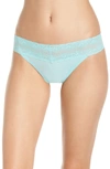 Natori Bliss Perfection Thong (one Size) In Aqua Haze