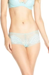 Natori Flora Lace Hipster Briefs In Aqua Haze