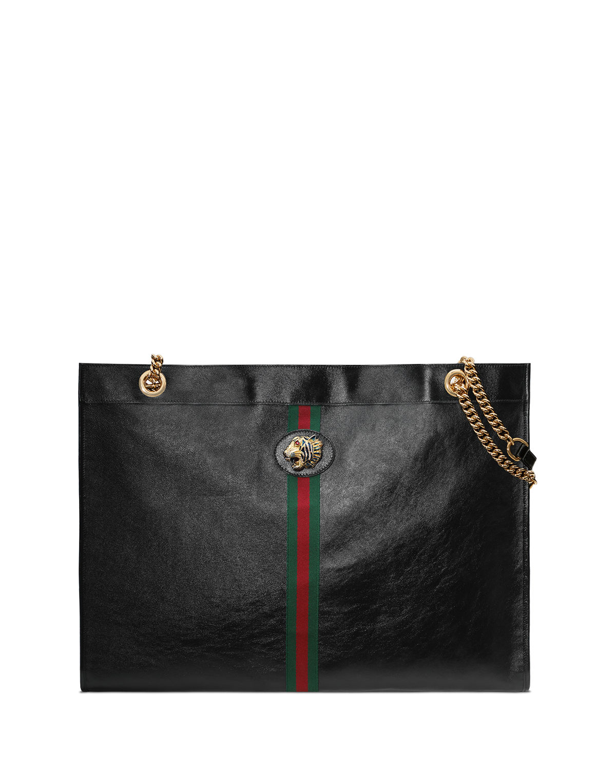 Gucci Rajah Maxi Suede Tote Bag In Black | ModeSens