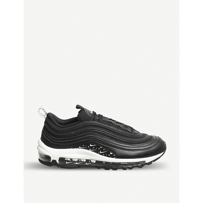 nike air max 97 trainers black black white lx