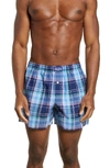 Polo Ralph Lauren Plaid Hanging Boxers In Taylor Plaid