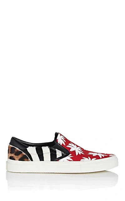 Amiri Trainers Without Laces With Print In Multicolor In Rosso