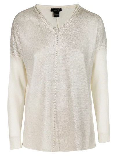 Avant Toi V-neck Jumper In White