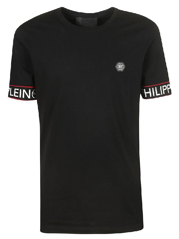 Philipp Plein Logo Patch T-shirt In Black | ModeSens