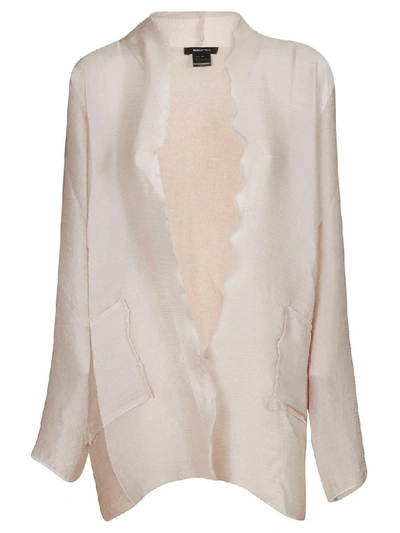 Avant Toi Button-less Cardigan In Beige